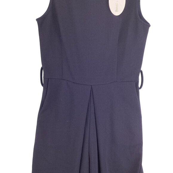 Bishop + Young Navy Pants Jumpsuit Size XS Xsmall Rachel Crop NWT Blue Sleeveles - Picture 4 of 10